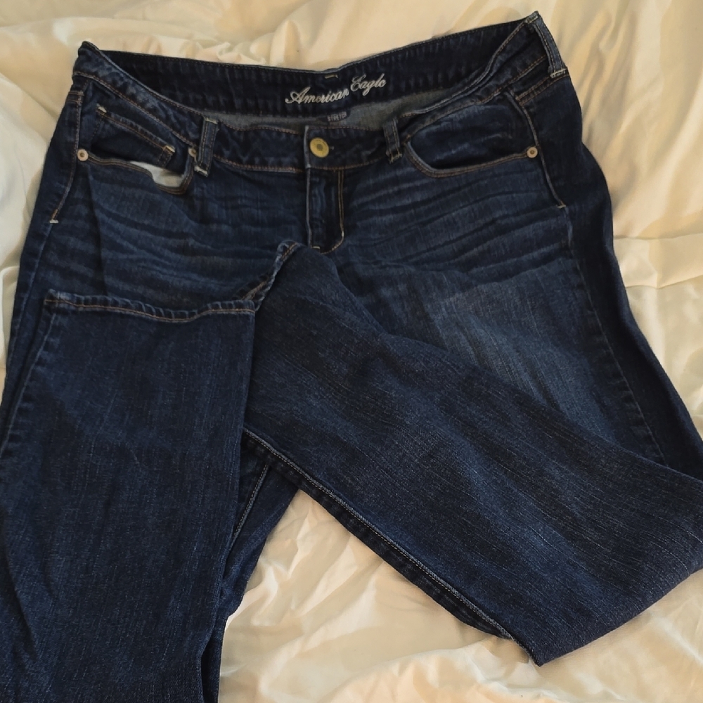 American Eagle Outfitters Blue Skinny Jeans Classic Style